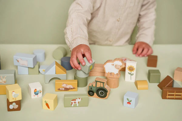Little Dutch Wooden Farm Building Blocks