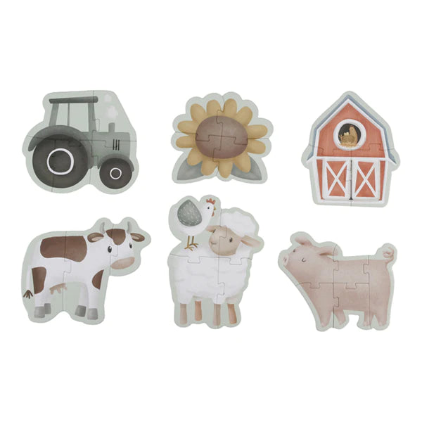 Little Dutch 6 in 1 Puzzles - Little Farm