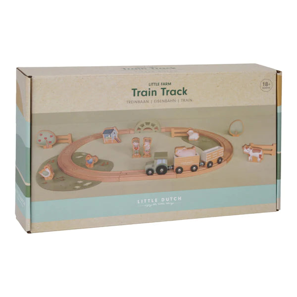 Little Dutch Wooden Farm Train Track