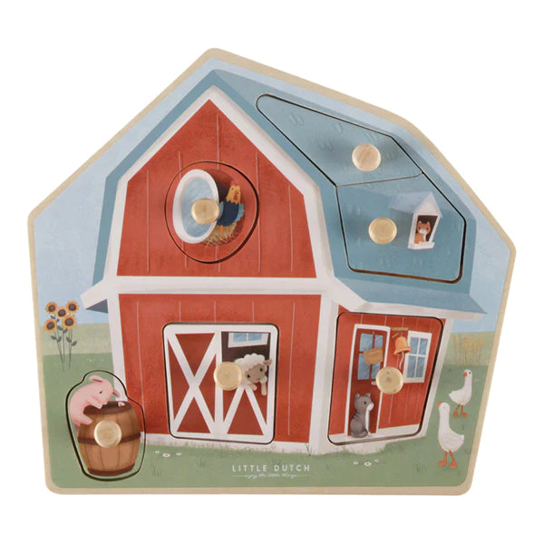 Little Dutch Farm Wooden Puzzle