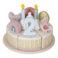 Little Dutch Wooden birthday cake - pink