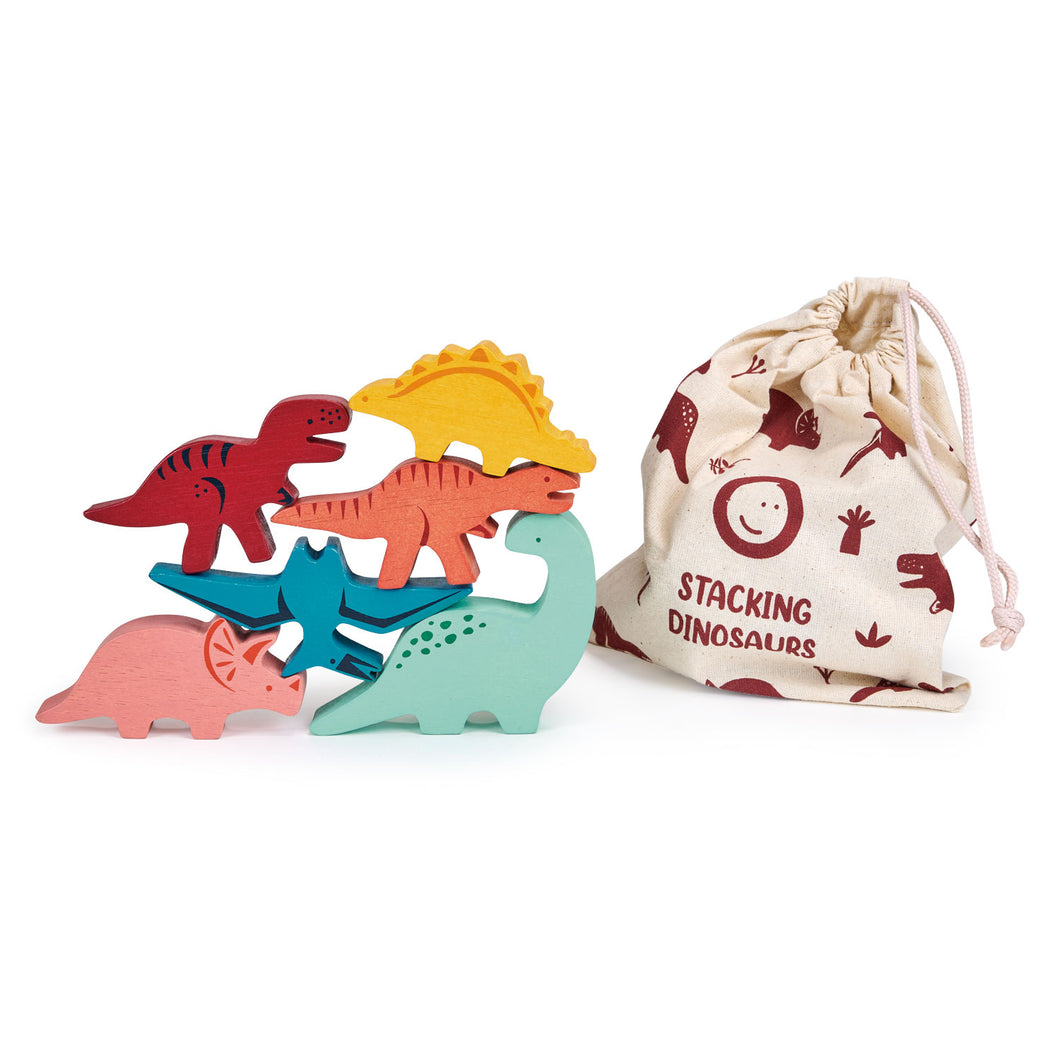 Happy Stacking Dinosaurs by Mentari