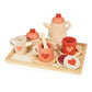 Wooden Tea Time Tray Set by Mentari