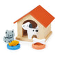 Dog and Cat Wooden Pet Play Set by Mentari