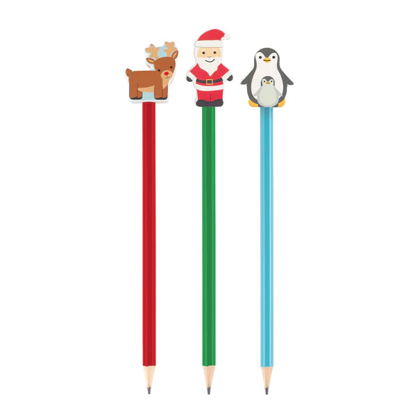 Christmas Wooden Pencils Pack of Three by Orange Tree Toys