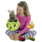 Puppet Company Rabbit in a Lettuce – with 3 Mini Beasts – Hide-Aways