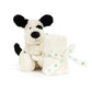 Jellycat Baby Bashful Black and Cream Puppy Soother