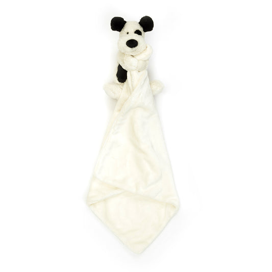 Jellycat Baby Bashful Black and Cream Puppy Soother