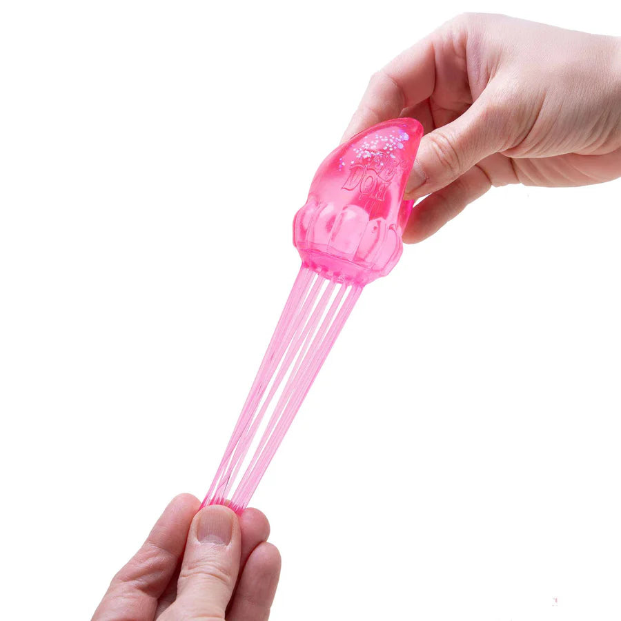 NeeDoh Jelly Squish - Stretchy Jellyfish Toy with Glitter Filling, Sensory Toys 1 Supplied