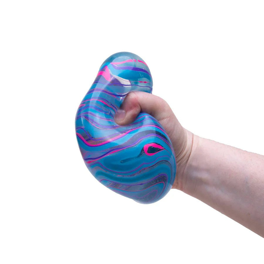 NeeDoh Nice Berg Swirl - Giant Marbled Fidget Cube, Squishy Toy Cubes for Kids