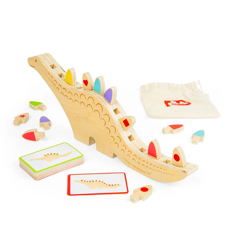 Bigjigs Toys Sequencing Dinosaur-Wooden Pattern & Sequence Toy, Educational Game