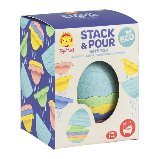 Tiger Tribe Stack and Pour Bath Egg