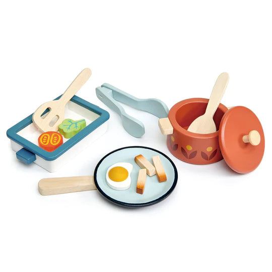 Tenderleaf Toys Wooden Pots and Pans