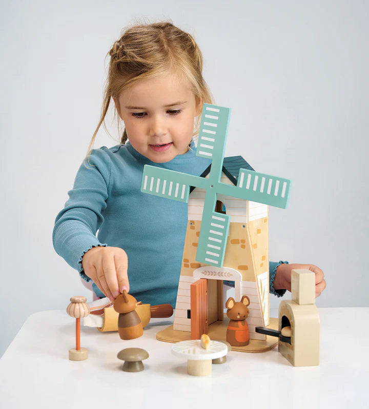Tender Leaf Toys Penny Windmill Wooden Play Set