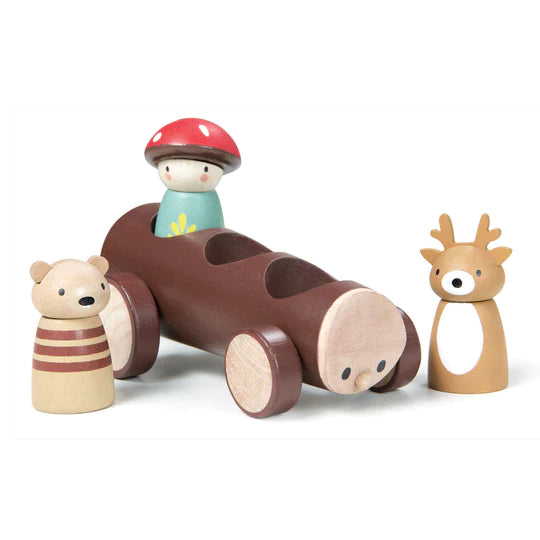 Tenderleaf Toys Wooden Timber Taxi