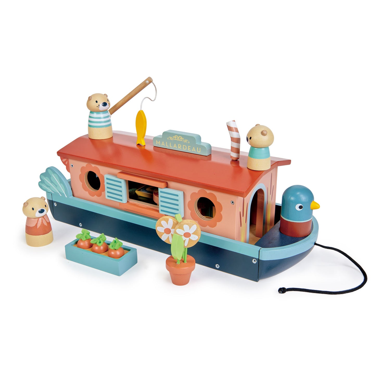 Little Otter Canal Boat by Tenderleaf Toys