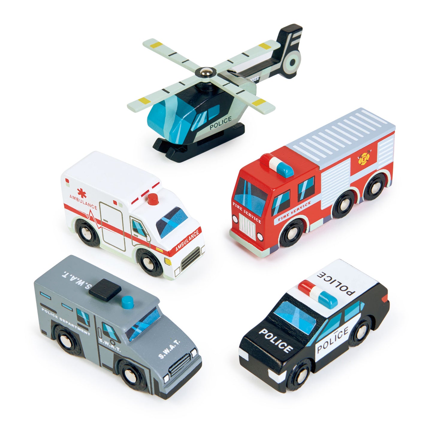 Emergency Vehicles by Tenderleaf Toys