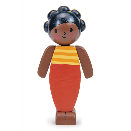 We are family - Mocha Wooden Dolls