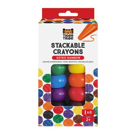 Tiger Tribe Stackable Crayons - Retro Crayons