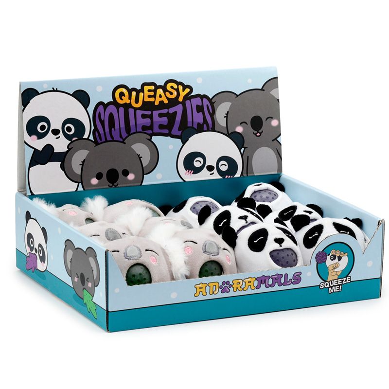 Adoramals Panda, Koala Plush Squeezy Toy