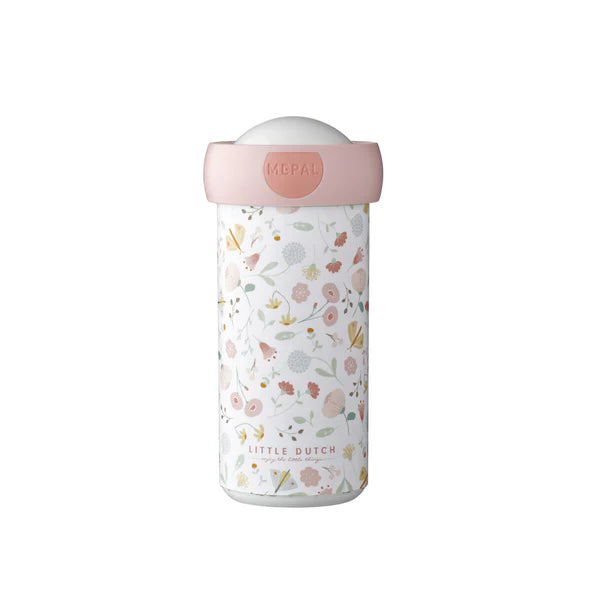 Little Dutch School Beaker 300ml - Flowers & Butterflies