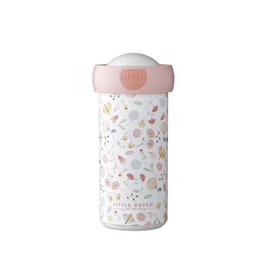 Little Dutch School Beaker 300ml - Flowers & Butterflies