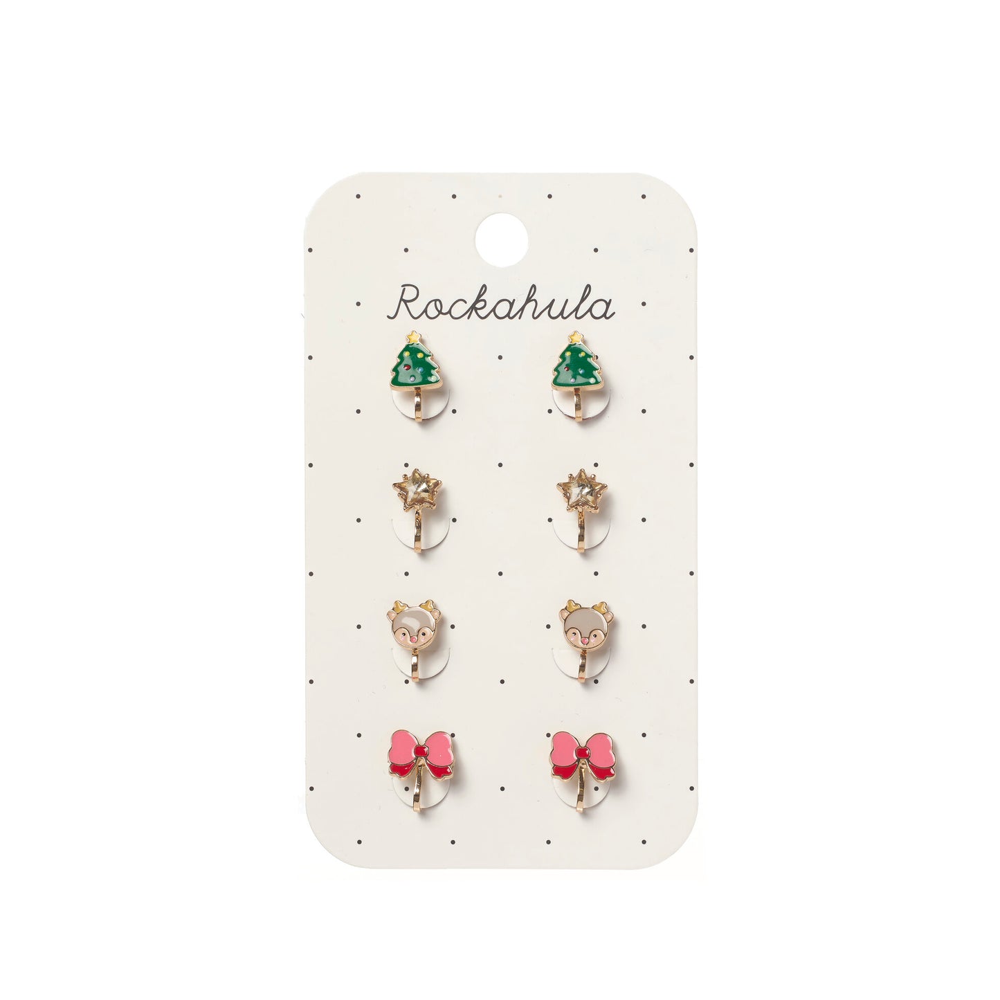 Rockahula - Jolly Christmas Clip On Earrings