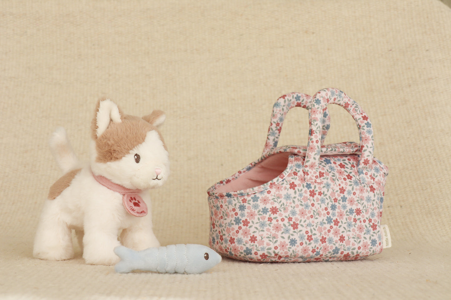 Little Dutch Plush Cat Marley In Fabric Bag