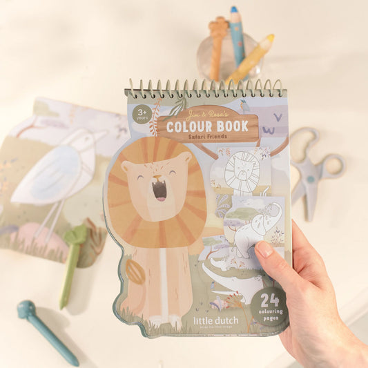 Little Dutch Safari Colouring Book Lion