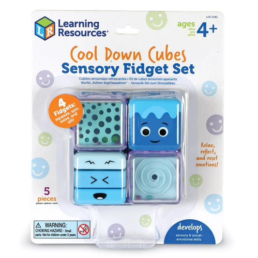 Learning Resources Cool Down Sensory Cubes Sensory Fidget Set