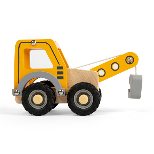Bigjigs Wooden Mini Crane Truck