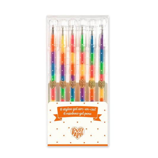 DJECO 6 Rainbow Gel Pens