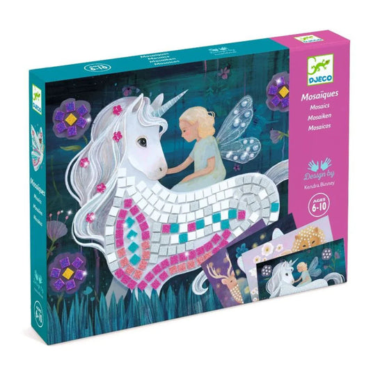 DJECO Mosaic, The Enchanted World - Unicorn Mosaic KiT