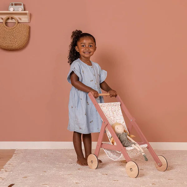 Little Dutch Wooden Dolls Stroller
