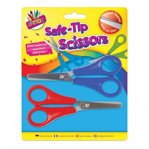 Kids Metal Safety Scissors 2pk