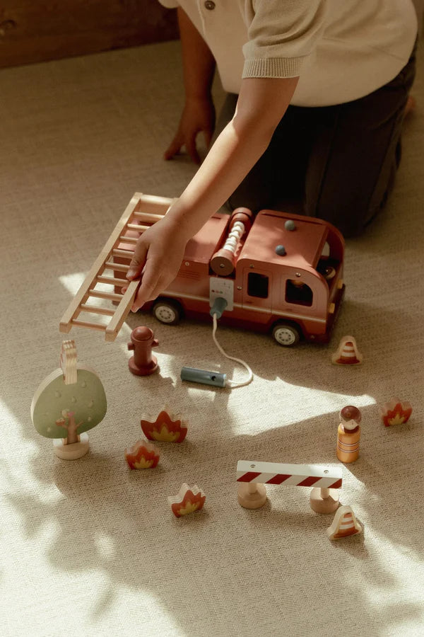 Little Dutch Wooden Fire Truck Set - Brand New Collection
