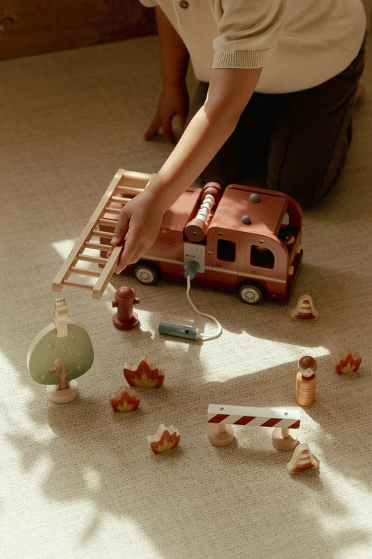 Little Dutch Wooden Fire Truck Set - Brand New Collection