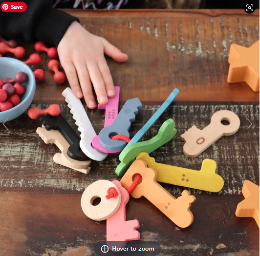 Tickit Rainbow Wooden Keys