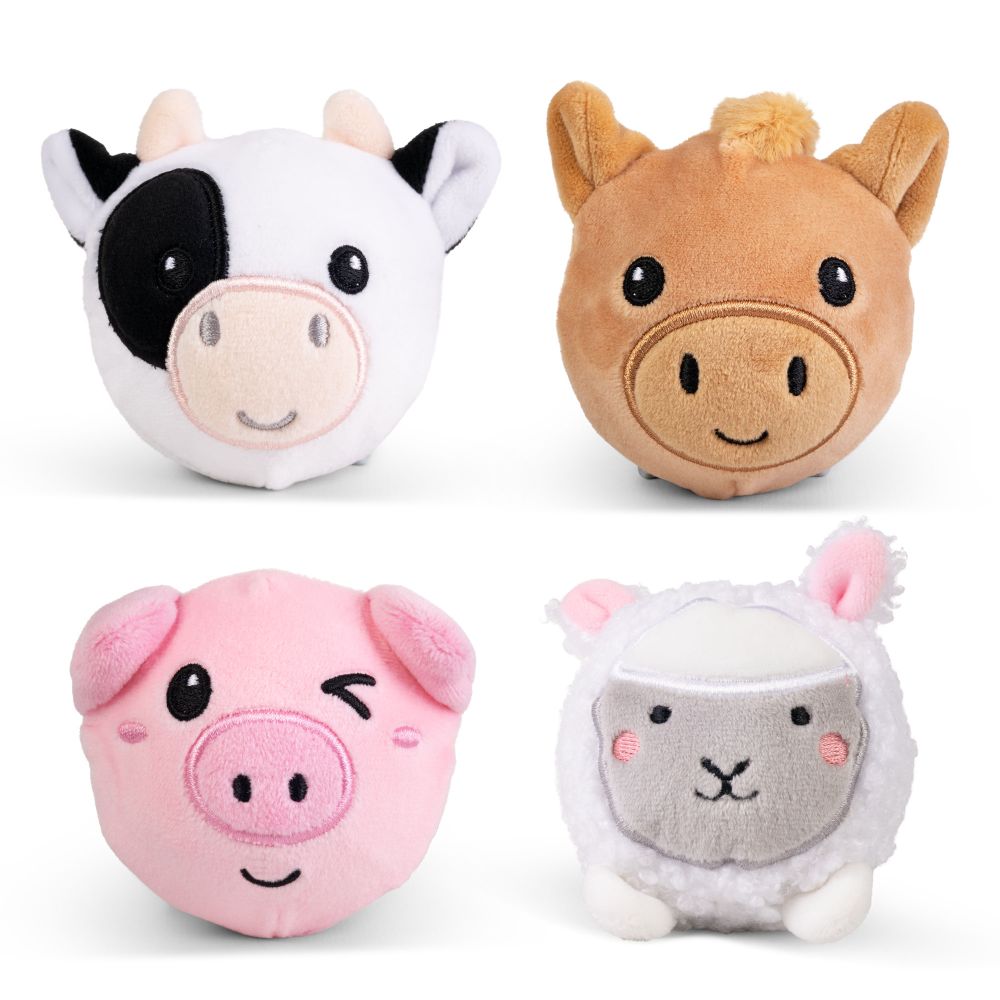 Farm Animal Bouncy Plushies Sensory Toys  1 Supplied (Copy)