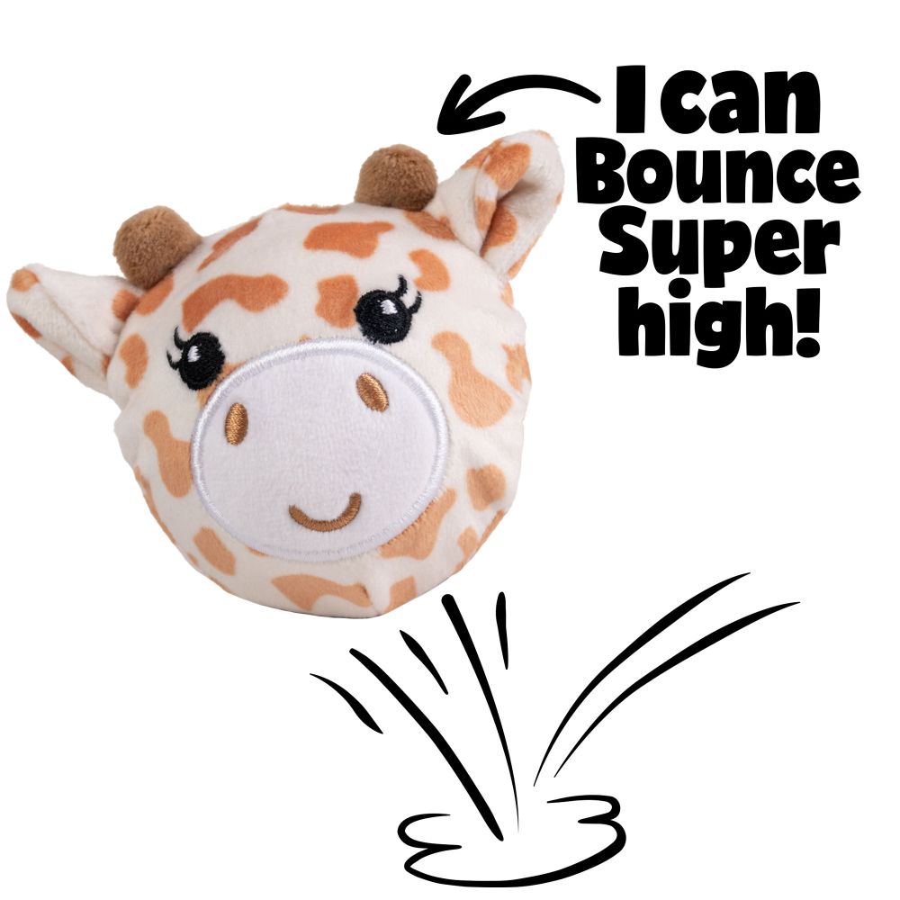 Safari Animals Bouncy Plushies Sensory Toys 1 Supplied