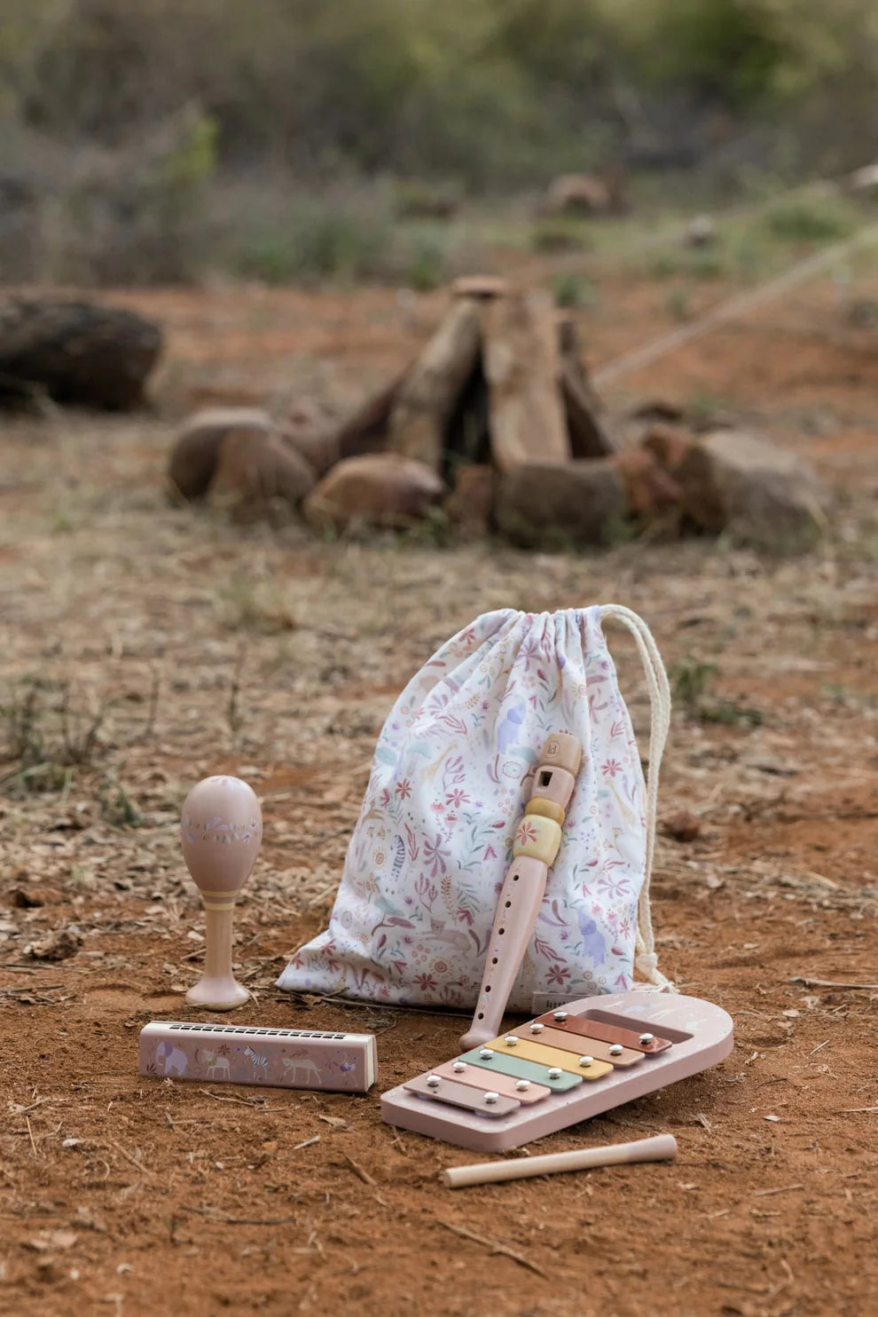 Little Dutch Safari Music Set Pink