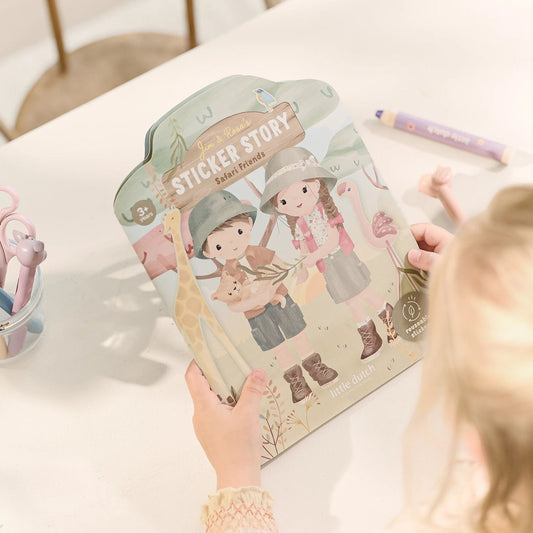 Little Dutch Safari Reusable Stickers