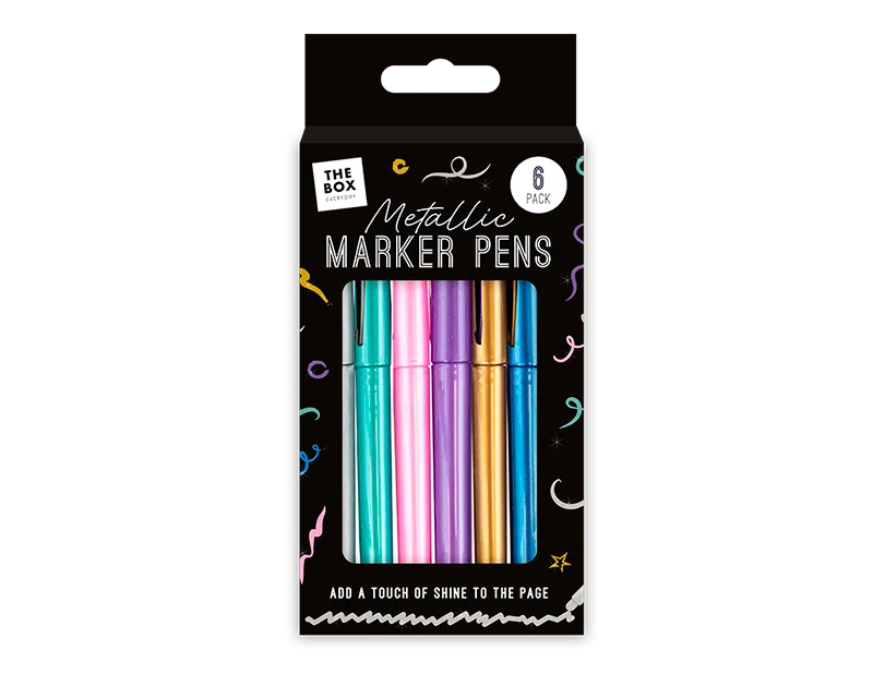 Metallic Markers 6pk