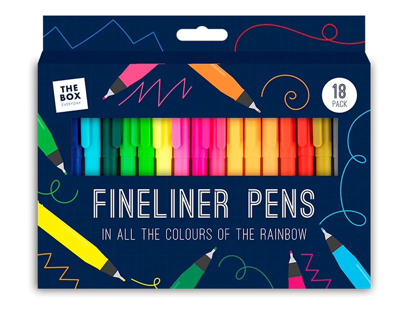 Assorted Coloured Fineliners