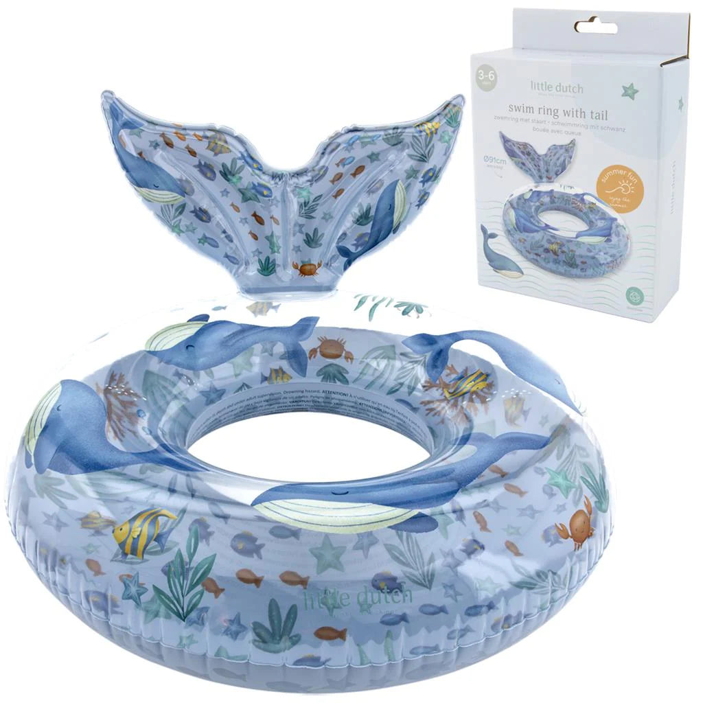 Little Dutch Ocean World Swimming ring 91cm + Tail