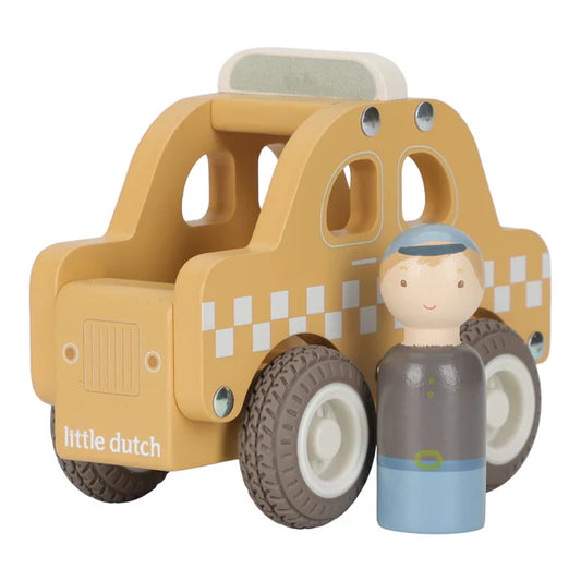 Little Dutch Wooden Yellow Taxi