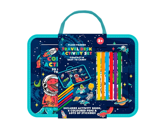 Blue Travel Desk Activity Set