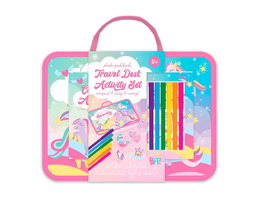 Pink Travel Desk Activity Set