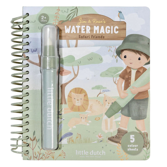 Little Dutch Safari Water Colouring Book Jim