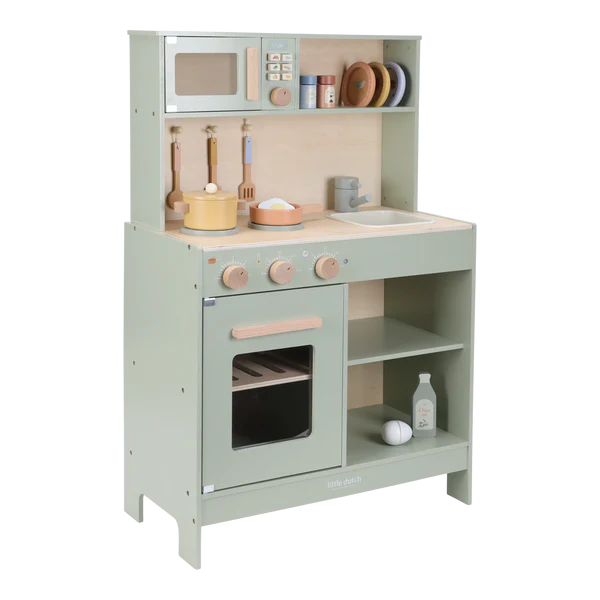 Little Dutch Wooden Play Kitchen Mint - New Design
